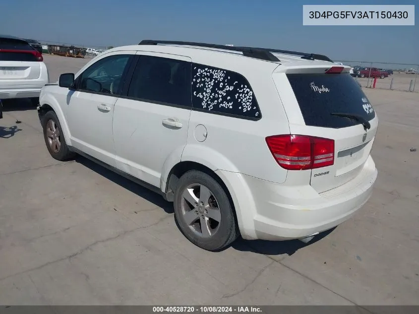 2010 Dodge Journey Sxt VIN: 3D4PG5FV3AT150430 Lot: 40528720