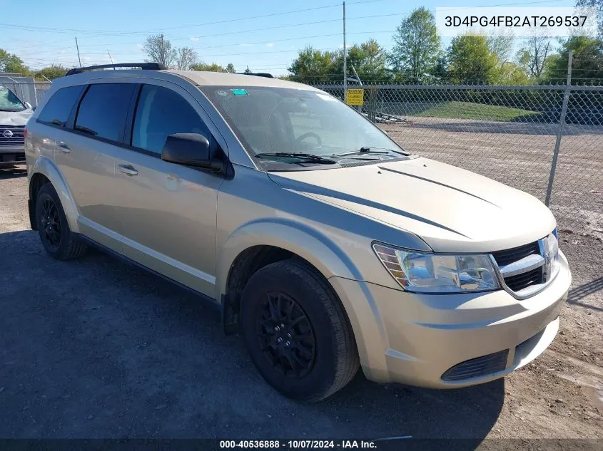 2010 Dodge Journey Se VIN: 3D4PG4FB2AT269537 Lot: 40536888