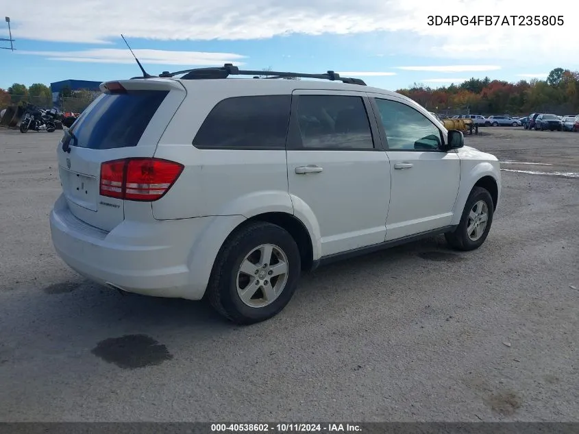 2010 Dodge Journey Se VIN: 3D4PG4FB7AT235805 Lot: 40538602