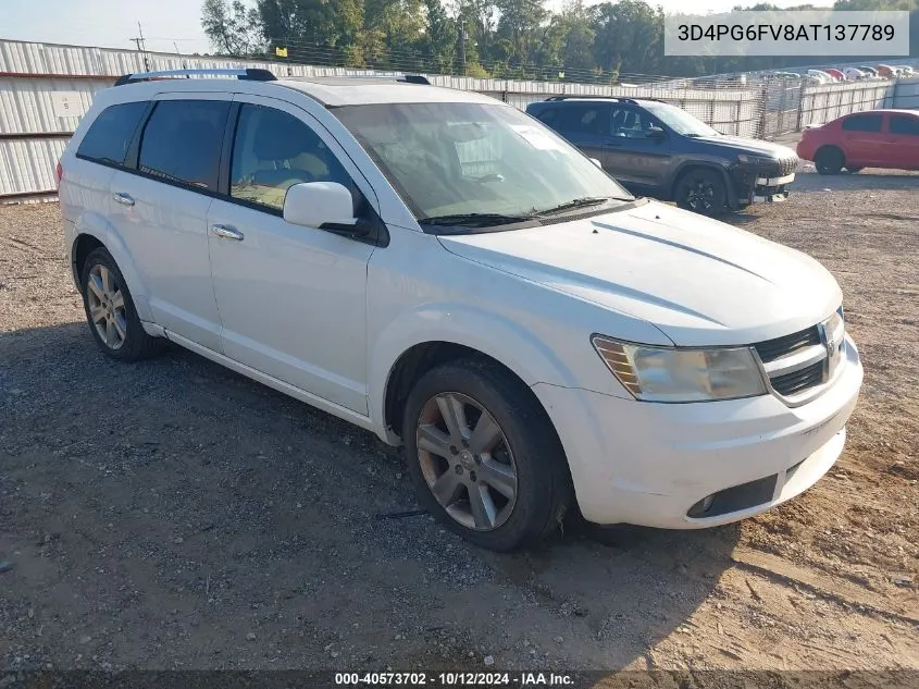 2010 Dodge Journey R/T VIN: 3D4PG6FV8AT137789 Lot: 40573702