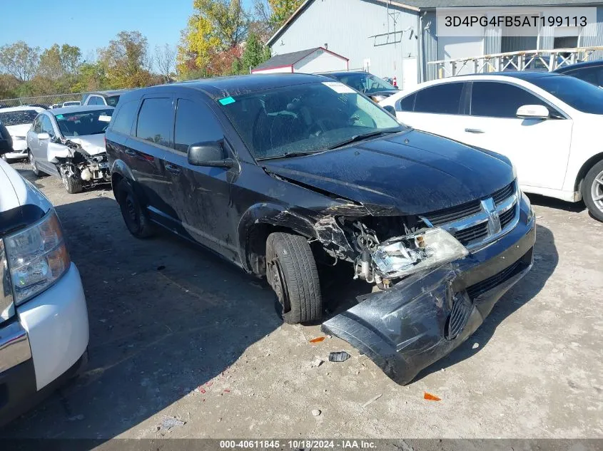 2010 Dodge Journey Se VIN: 3D4PG4FB5AT199113 Lot: 40611845