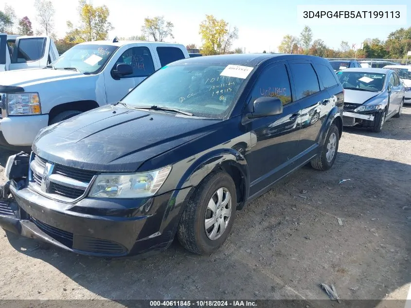 2010 Dodge Journey Se VIN: 3D4PG4FB5AT199113 Lot: 40611845