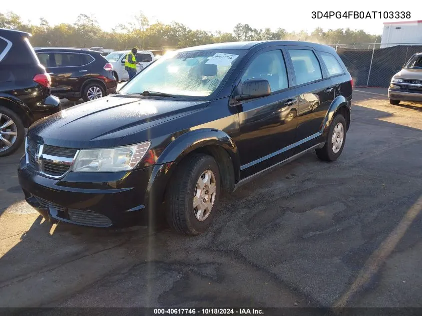 2010 Dodge Journey Se VIN: 3D4PG4FB0AT103338 Lot: 40617746