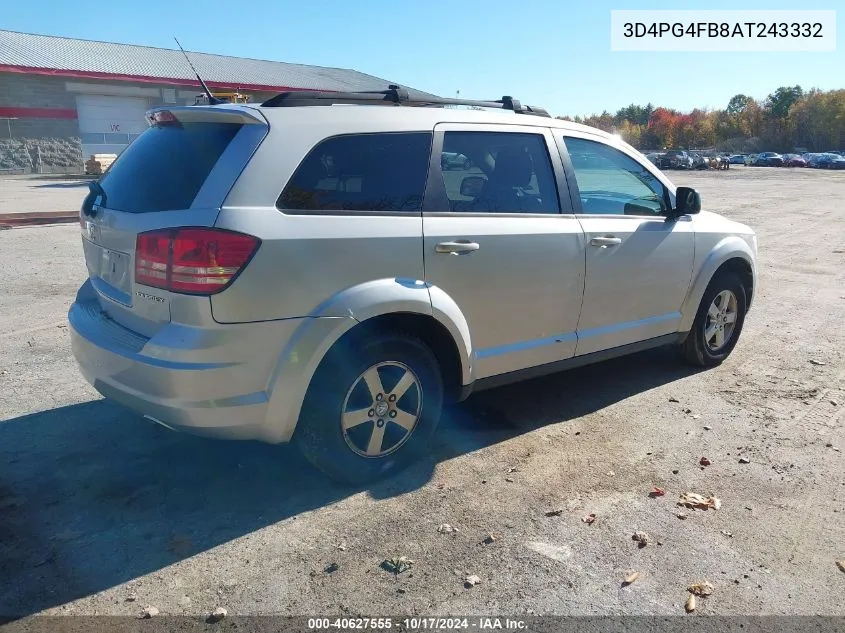 3D4PG4FB8AT243332 2010 Dodge Journey Se