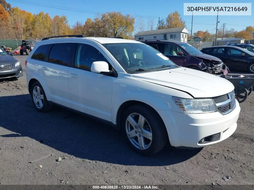 2010 Dodge Journey Sxt VIN: 3D4PH5FV5AT216649 Lot: 40638828