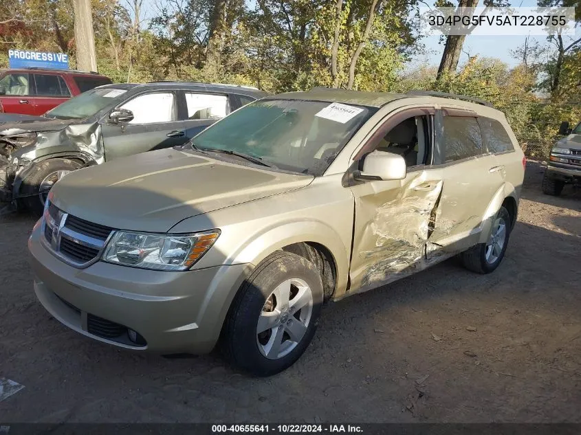 2010 Dodge Journey Sxt VIN: 3D4PG5FV5AT228755 Lot: 40655641