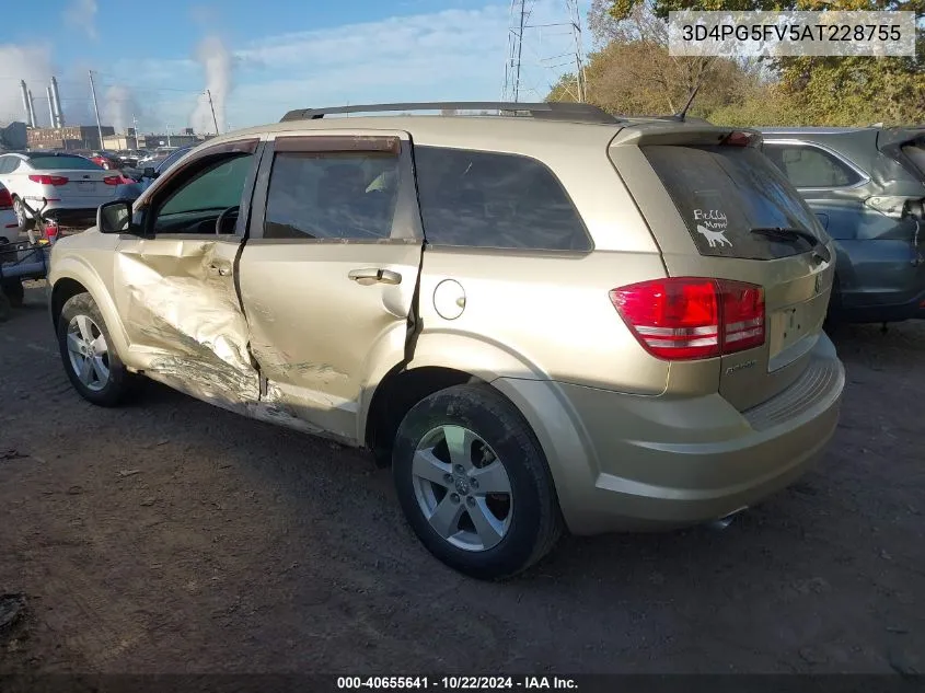 2010 Dodge Journey Sxt VIN: 3D4PG5FV5AT228755 Lot: 40655641