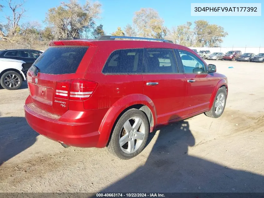 2010 Dodge Journey R/T VIN: 3D4PH6FV9AT177392 Lot: 40663174