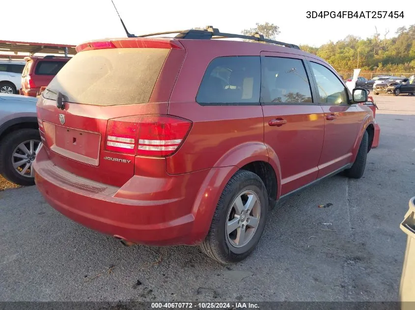 2010 Dodge Journey Se VIN: 3D4PG4FB4AT257454 Lot: 40670772