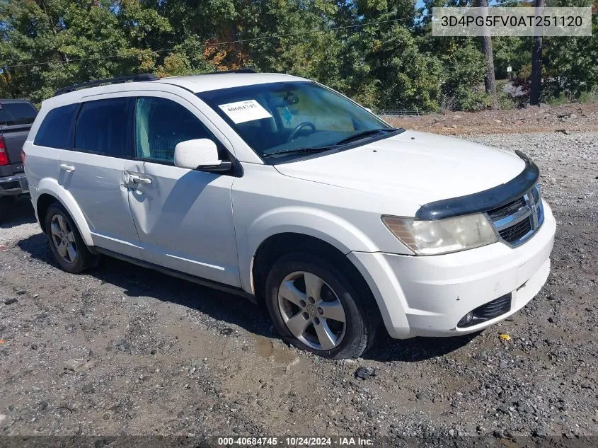 2010 Dodge Journey Sxt VIN: 3D4PG5FV0AT251120 Lot: 40684745