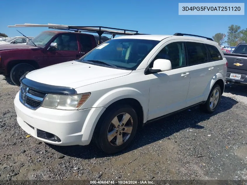 2010 Dodge Journey Sxt VIN: 3D4PG5FV0AT251120 Lot: 40684745