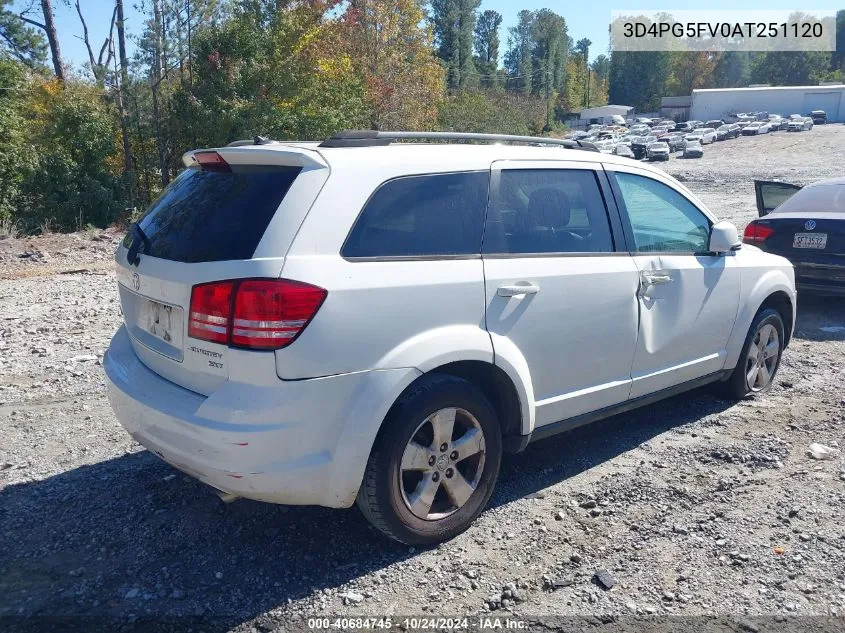 2010 Dodge Journey Sxt VIN: 3D4PG5FV0AT251120 Lot: 40684745