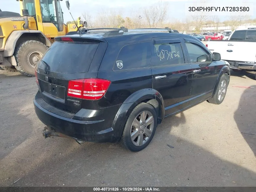 2010 Dodge Journey R/T VIN: 3D4PH9FV1AT283580 Lot: 40731826