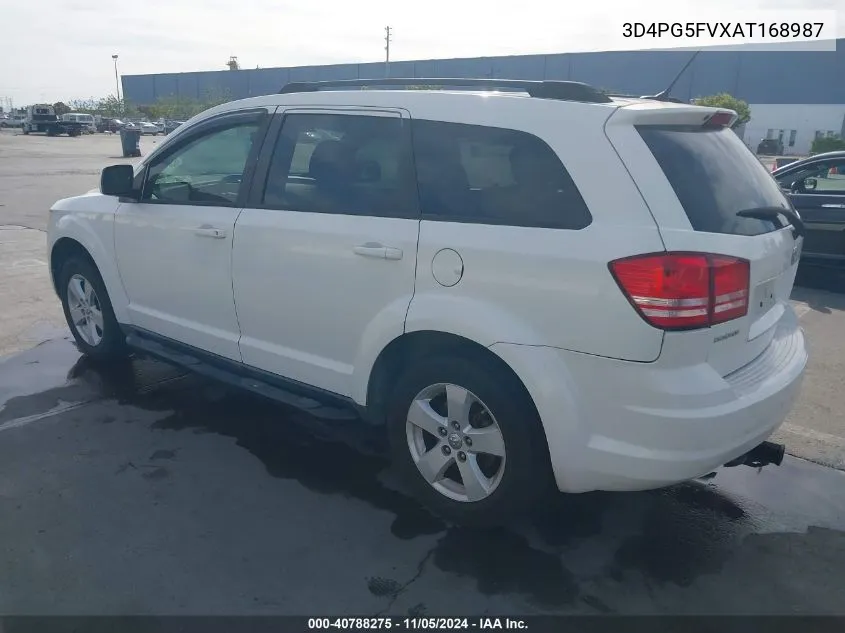 2010 Dodge Journey Sxt VIN: 3D4PG5FVXAT168987 Lot: 40788275