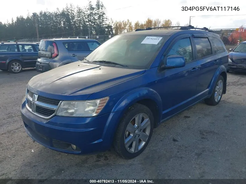 2010 Dodge Journey Sxt VIN: 3D4PG5FV6AT117146 Lot: 40792413