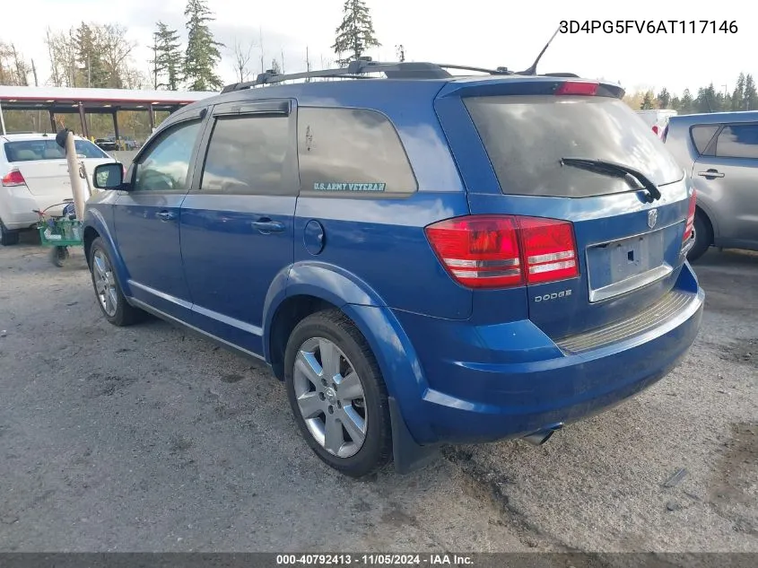 2010 Dodge Journey Sxt VIN: 3D4PG5FV6AT117146 Lot: 40792413