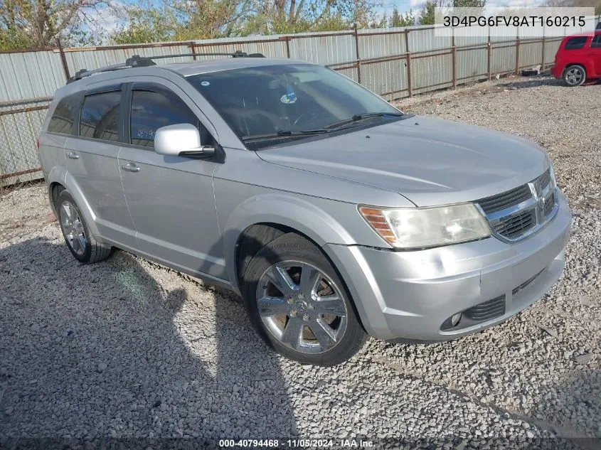 2010 Dodge Journey R/T VIN: 3D4PG6FV8AT160215 Lot: 40794468