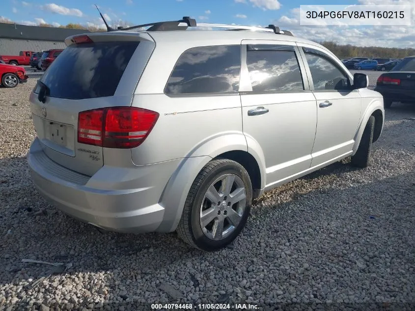 2010 Dodge Journey R/T VIN: 3D4PG6FV8AT160215 Lot: 40794468