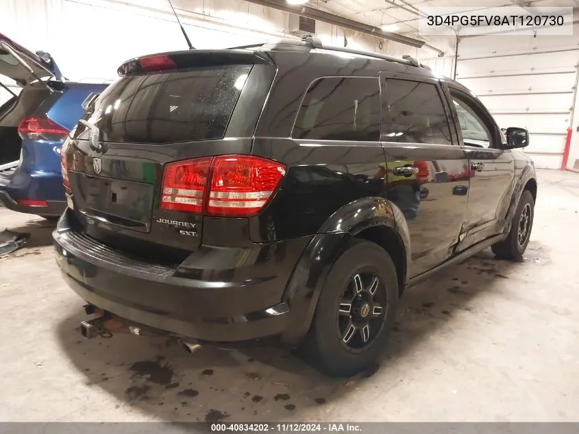 2010 Dodge Journey Sxt VIN: 3D4PG5FV8AT120730 Lot: 40834202