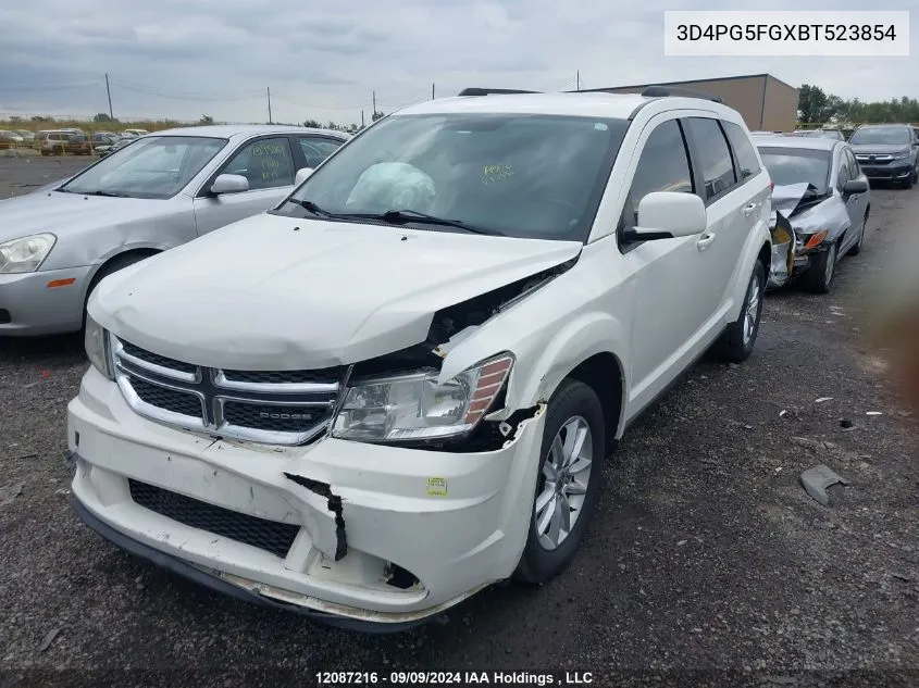 2011 Dodge Journey Sxt VIN: 3D4PG5FGXBT523854 Lot: 12087216