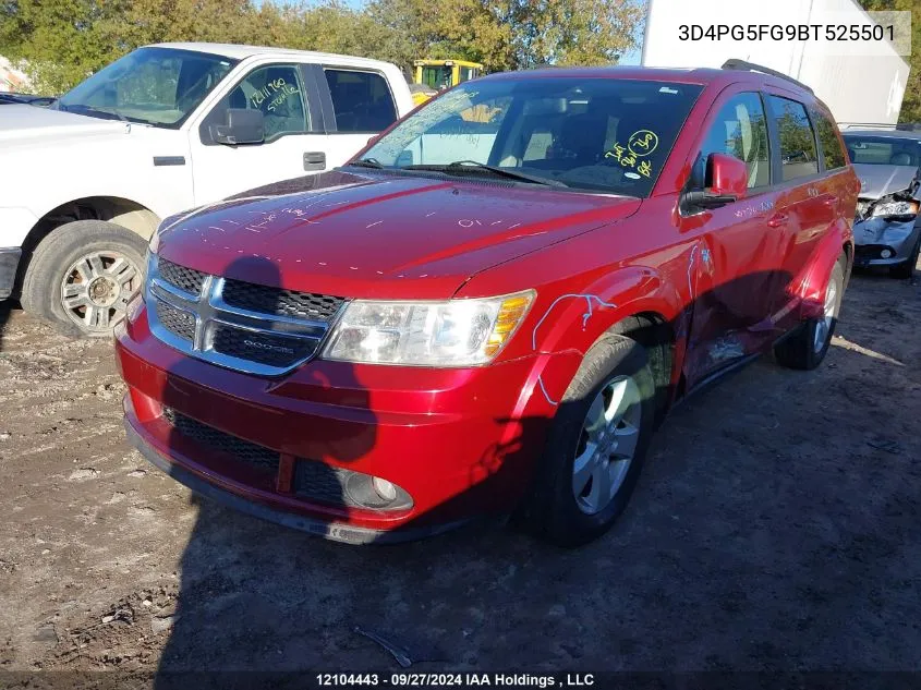 2011 Dodge Journey Sxt VIN: 3D4PG5FG9BT525501 Lot: 12104443