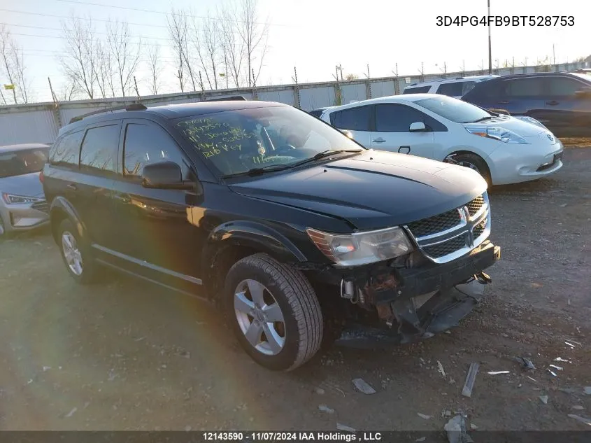 2011 Dodge Journey Express VIN: 3D4PG4FB9BT528753 Lot: 12143590