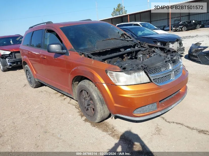 2011 Dodge Journey Express VIN: 3D4PG4FB2BT501572 Lot: 38788314