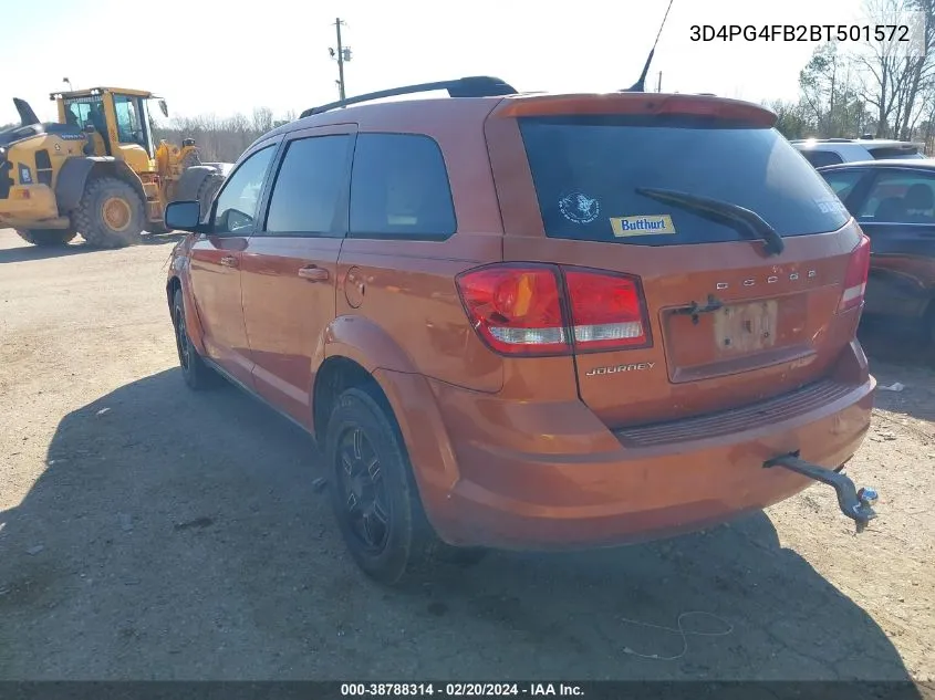 2011 Dodge Journey Express VIN: 3D4PG4FB2BT501572 Lot: 38788314