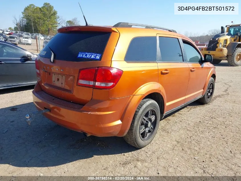 2011 Dodge Journey Express VIN: 3D4PG4FB2BT501572 Lot: 38788314