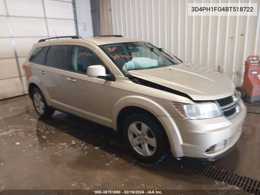 2011 Dodge Journey Mainstreet VIN: 3D4PH1FG4BT518722 Lot: 38791590