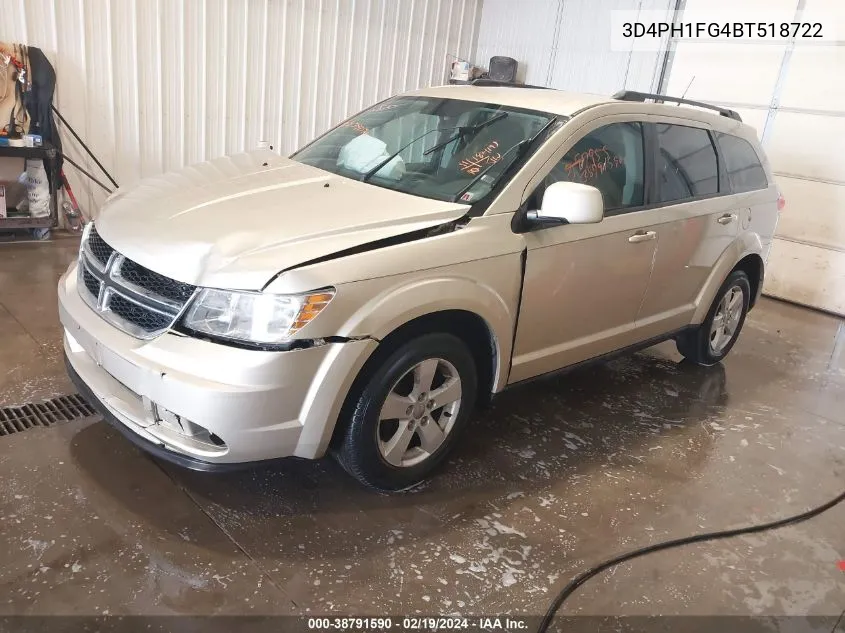 2011 Dodge Journey Mainstreet VIN: 3D4PH1FG4BT518722 Lot: 38791590