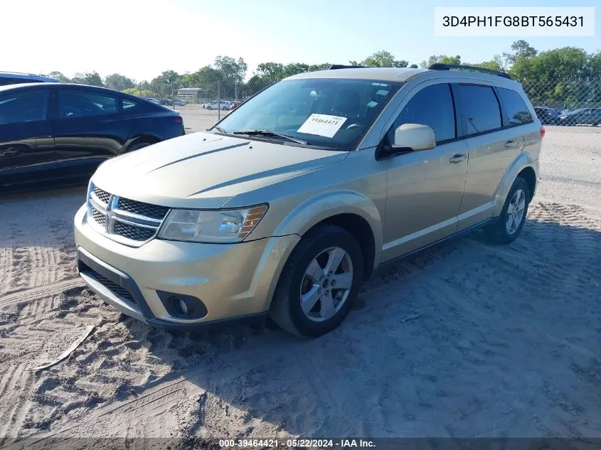 2011 Dodge Journey Mainstreet VIN: 3D4PH1FG8BT565431 Lot: 39464421