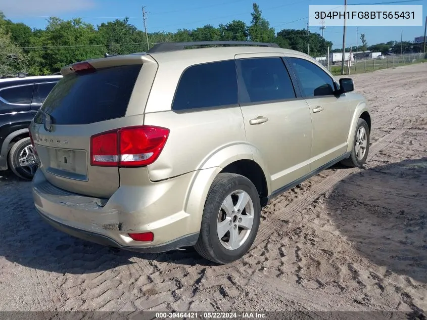 2011 Dodge Journey Mainstreet VIN: 3D4PH1FG8BT565431 Lot: 39464421