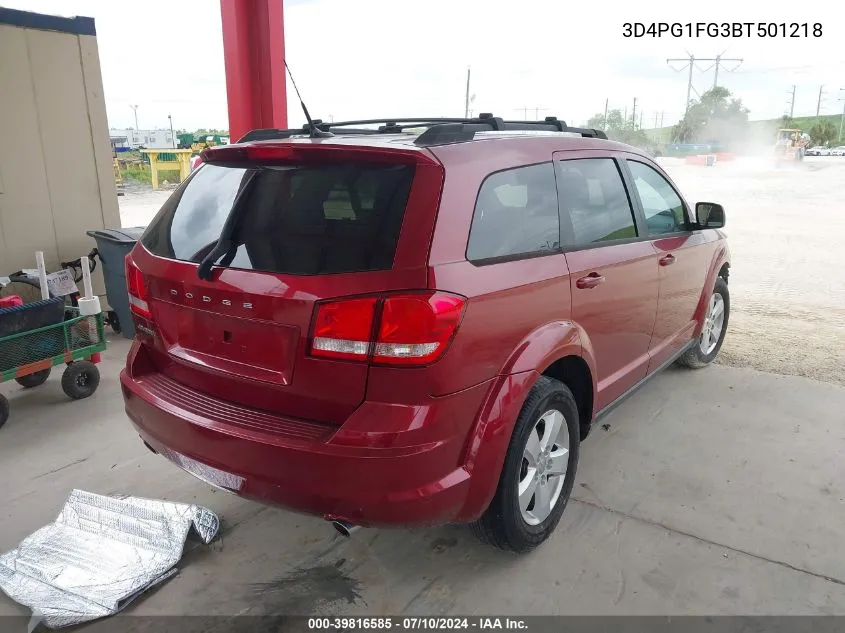 3D4PG1FG3BT501218 2011 Dodge Journey Mainstreet