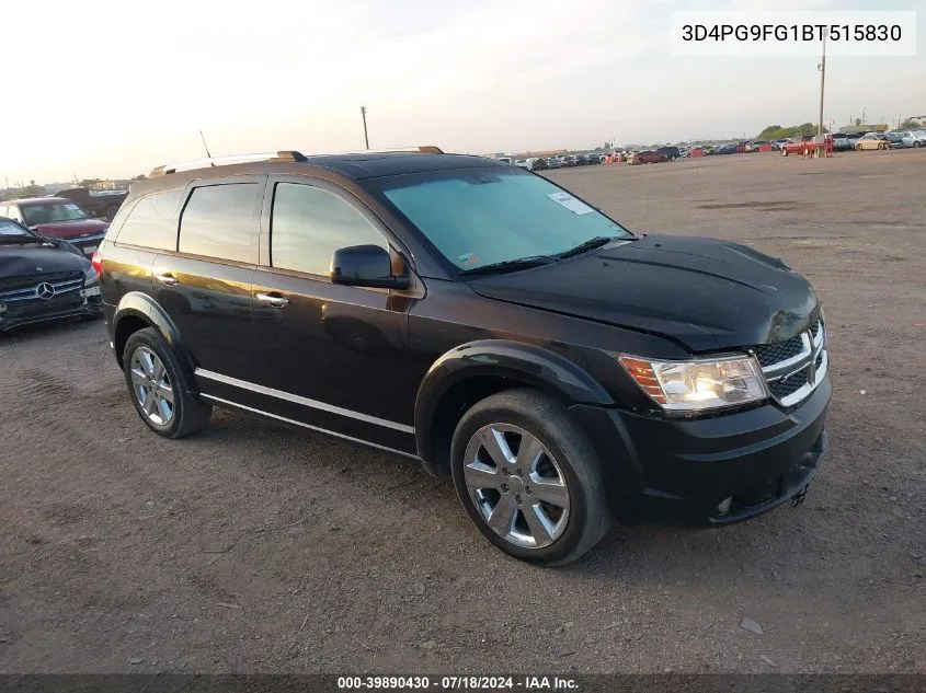 2011 Dodge Journey Lux VIN: 3D4PG9FG1BT515830 Lot: 39890430