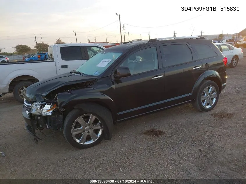 2011 Dodge Journey Lux VIN: 3D4PG9FG1BT515830 Lot: 39890430