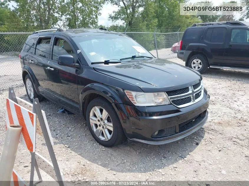 2011 Dodge Journey Lux VIN: 3D4PG9FG6BT523888 Lot: 39926076