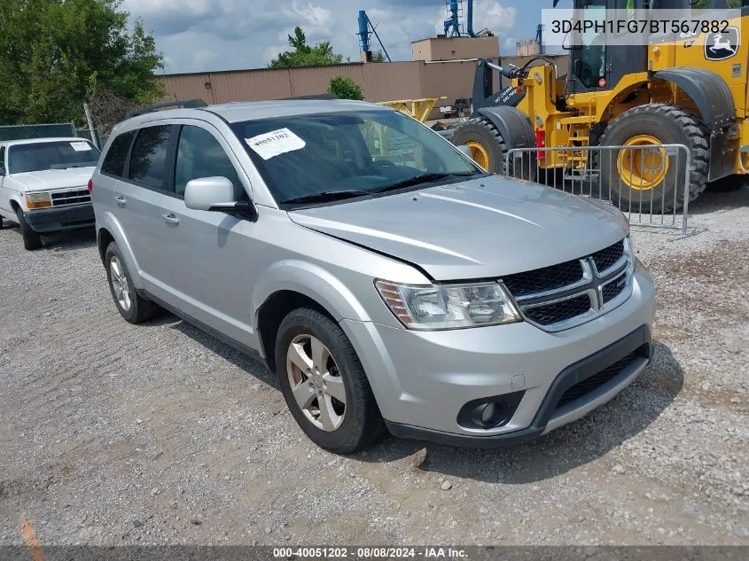 2011 Dodge Journey Mainstreet VIN: 3D4PH1FG7BT567882 Lot: 40051202