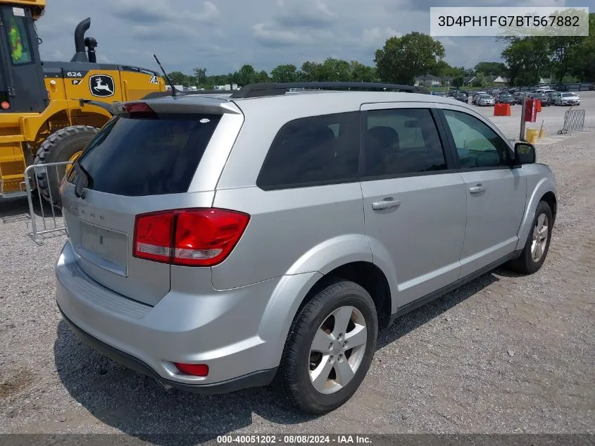 2011 Dodge Journey Mainstreet VIN: 3D4PH1FG7BT567882 Lot: 40051202