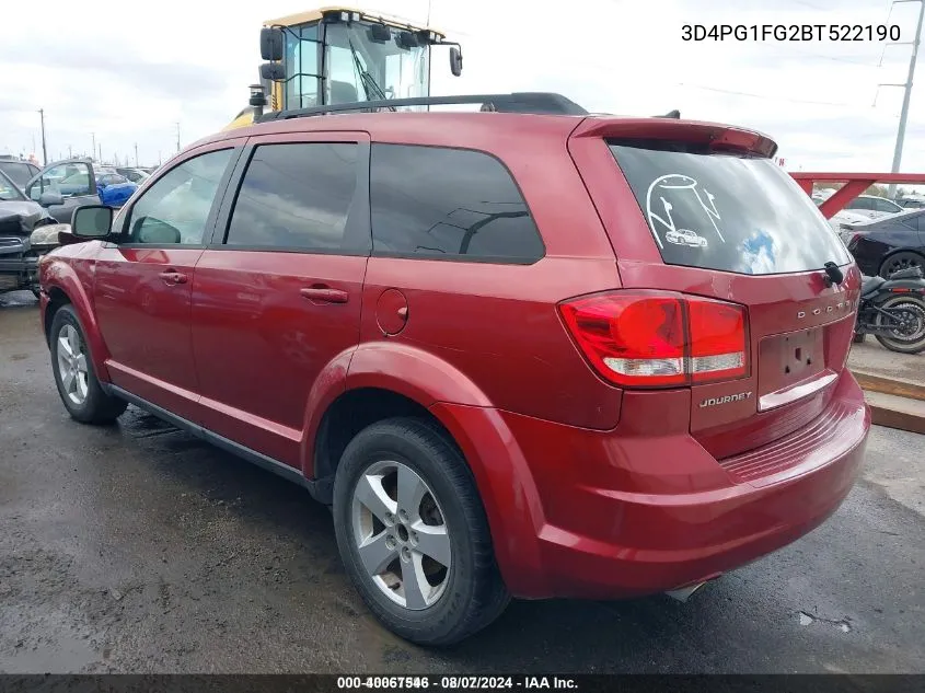 3D4PG1FG2BT522190 2011 Dodge Journey Mainstreet