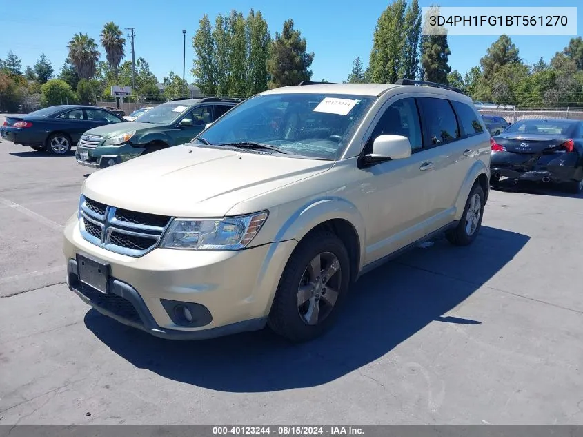 2011 Dodge Journey Mainstreet VIN: 3D4PH1FG1BT561270 Lot: 40123244