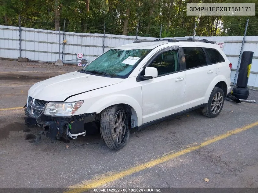 2011 Dodge Journey Mainstreet VIN: 3D4PH1FGXBT561171 Lot: 40142922