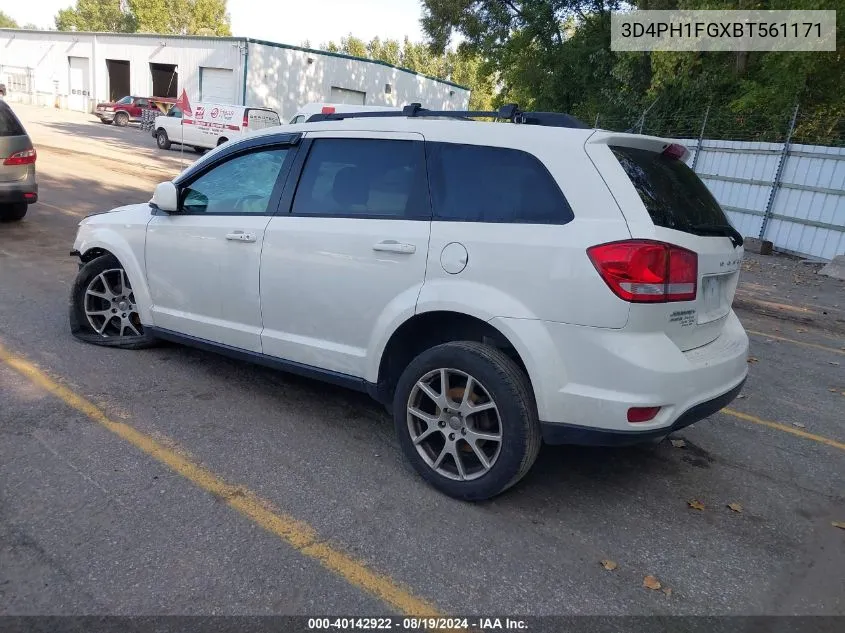 2011 Dodge Journey Mainstreet VIN: 3D4PH1FGXBT561171 Lot: 40142922