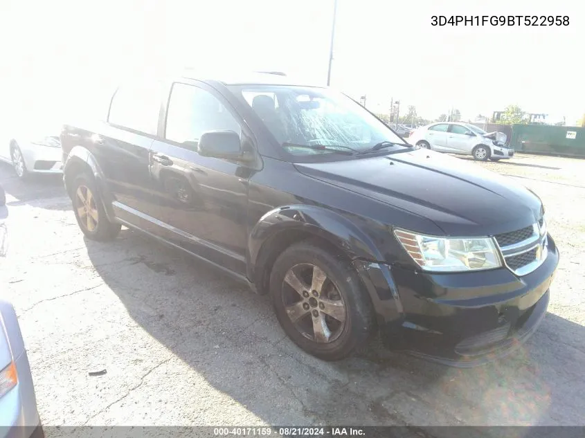 2011 Dodge Journey Mainstreet VIN: 3D4PH1FG9BT522958 Lot: 40171159