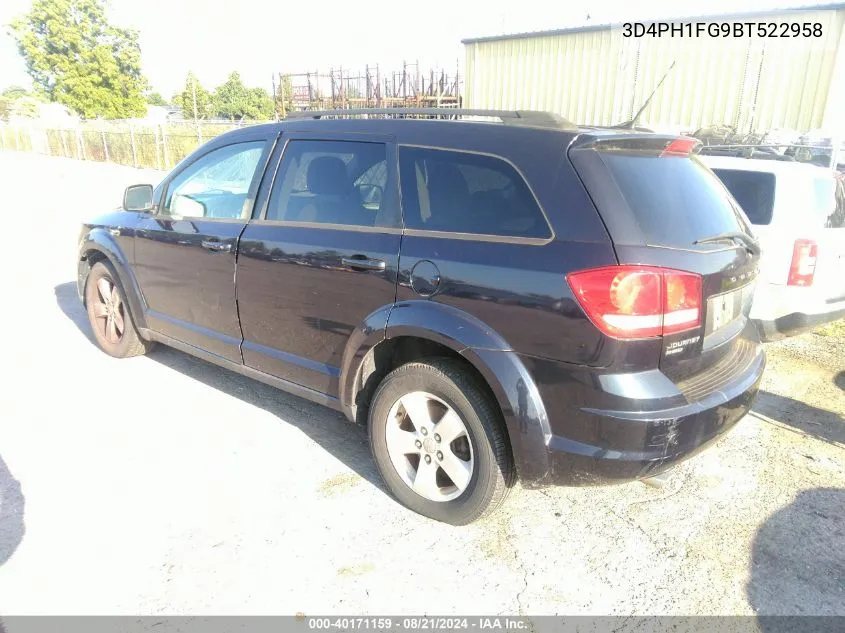 2011 Dodge Journey Mainstreet VIN: 3D4PH1FG9BT522958 Lot: 40171159