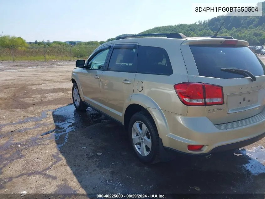 2011 Dodge Journey Mainstreet VIN: 3D4PH1FG0BT550504 Lot: 40225600