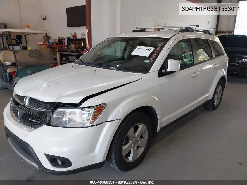 2011 Dodge Journey Mainstreet VIN: 3D4PH1FG3BT553011 Lot: 40360394