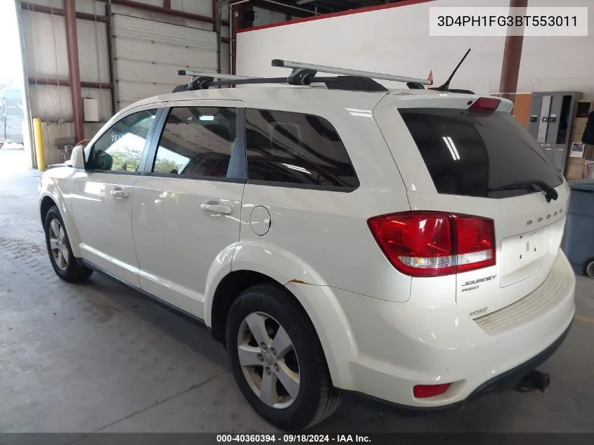 2011 Dodge Journey Mainstreet VIN: 3D4PH1FG3BT553011 Lot: 40360394