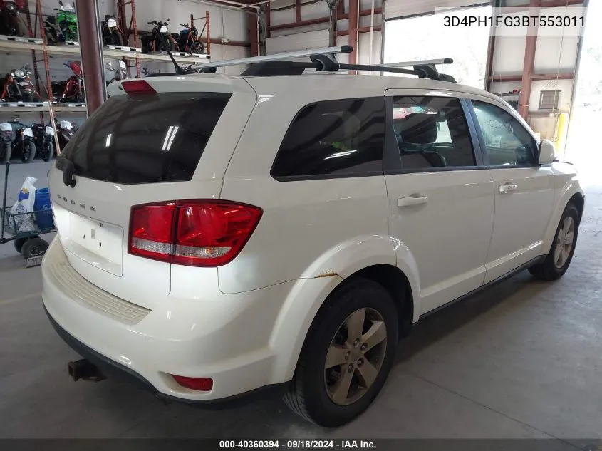 2011 Dodge Journey Mainstreet VIN: 3D4PH1FG3BT553011 Lot: 40360394