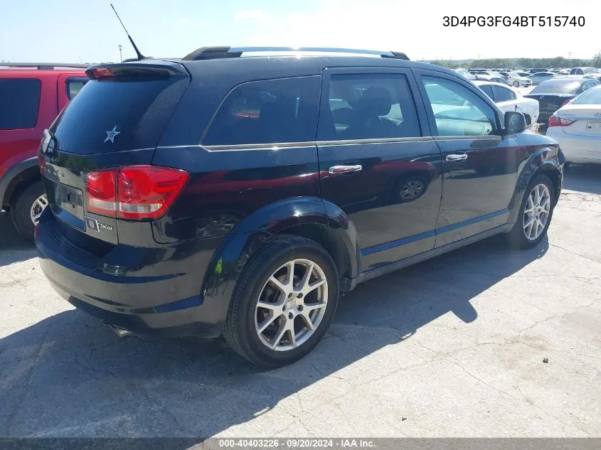 2011 Dodge Journey Crew VIN: 3D4PG3FG4BT515740 Lot: 40403226